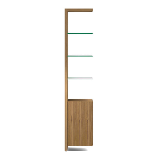 BDI Linea 5801A Single-Wide Cabinet Add-On (Natural Walnut)