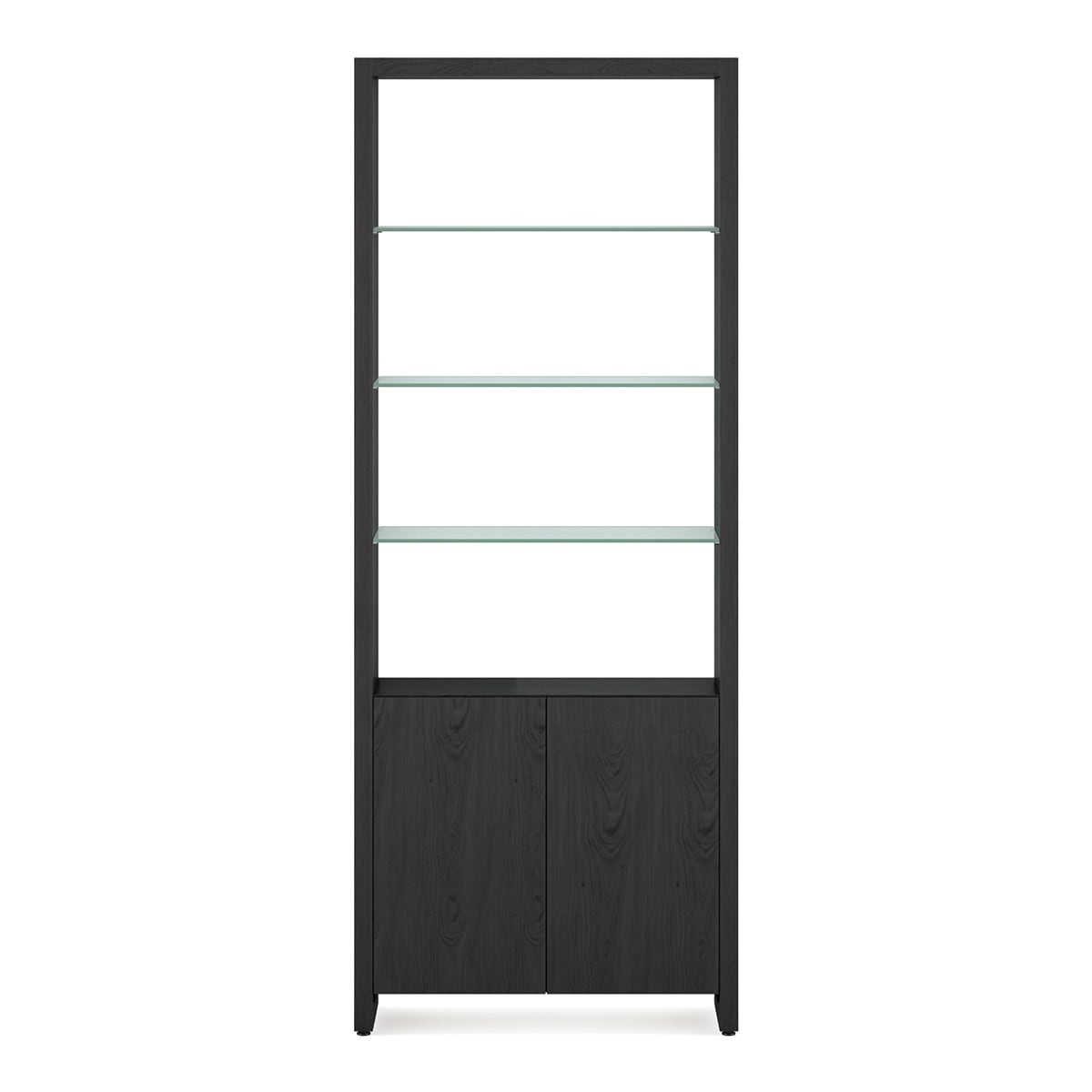 BDI Linea 5802 Expandable Modern Bookcase (Charcoal Stained Ash)